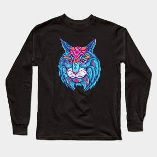 Colorful Bobcat Long Sleeve T-Shirt